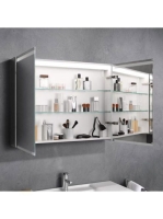 Geberit Option 90cm tükrös szekrény világítással, két ajtóval 500583001 (500.583.00.1)