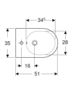 Geberit Acanto fali bidé 500601012 (500.601.01.2)