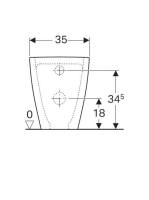 Geberit Acanto mélyöblítésű álló WC-csésze, Rimfree, fehér 500602012 (500.602.01.2)