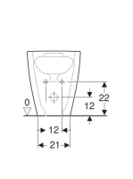 Geberit Acanto álló bidé 500603012 (500.603.01.2)