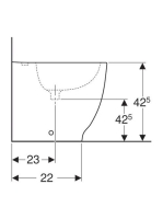 Geberit Acanto álló bidé 500603012 (500.603.01.2)