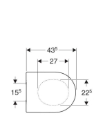 Geberit Acanto WC-ülőke 500604012 (500.604.01.2)