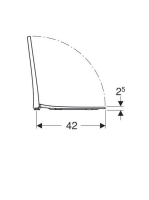 Geberit Acanto WC ülőke lecsapódásgátlós gyorskioldó zsanérral 500605012 (500.605.01.2)