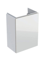 Geberit Acanto alsó szekrény kézmosóhoz, egy ajtóval 40 cm magasfényű fehér/fényes fehér üveg (500.607.01.2)