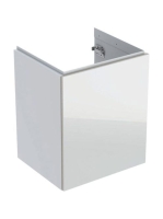 Geberit Acanto alsó szekrény kézmosóhoz, egy ajtóval 45 cm magasfényű fehér/fényes fehér üveg (500.608.01.2)