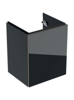 Geberit Acanto alsó szekrény kézmosóhoz, egy ajtóval 45 cm matt láva/fényes láva üveg (500.608.JK.2)