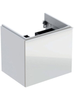 Geberit Acanto alsó szekrény mosdóhoz, egy fiókkal egy belső fiókkal 60 cm magasfényű fehér/fényes fehér üveg (500.609.01.2)