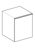 Geberit Acanto oldalsó szekrény egy fiókkal 45x52 cm, fekete 500.618.16.1