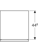 Geberit Acanto oldalsó szekrény egy fiókkal 45x52 cm, fényes láva 500.618.JK.2