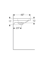 Geberit Acanto mosdó 60x48,2 cm 500620012 (500.620.01.2)