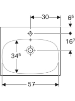 Geberit Acanto mosdó 60x48,2 cm 500620012 (500.620.01.2)