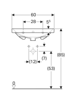 Geberit Acanto mosdó 60x48,2 cm 500620012 (500.620.01.2)