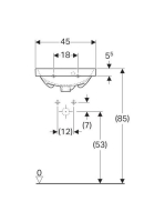 Geberit Acanto kézmosó 45x38,2 cm 500636012 (500.636.01.2)