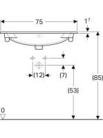 Geberit Acanto mosdó szekrényhez 75x48 cm 500641012 (500.641.01.2)