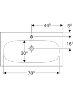 Geberit Acanto mosdó szekrényhez 90x48 cm 500642012 (500.642.01.2)