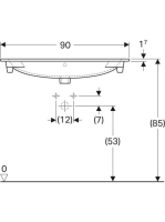 Geberit Acanto mosdó szekrényhez 90x48 cm 500642012 (500.642.01.2)