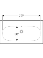 Geberit Acanto mosdó szekrényhez 90x48 cm 500643012 (500.643.01.2)