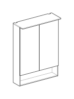 Geberit Acanto tükrös szekrény 60x83 cm, fakó tölgy 500.644.00.2