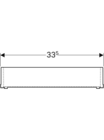 Geberit Acanto rendeződoboz 33,5x15 cm, fakó tölgy 500.648.00.2