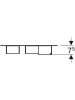 Geberit Group mágneses tábla tárolódobozokkal 45x39 cm, fehér 500.649.01.2