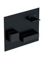 Geberit Group mágneses tábla tárolódobozokkal 45x39 cm, fekete 500.649.16.1