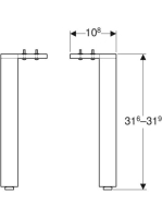 Geberit Acanto lábkészlet 31,6x9,3 cm 500.657.00.2