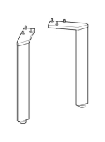 Geberit Acanto lábkészlet 28,1x9,3 cm 500.658.00.2