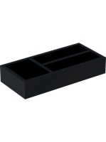 Geberit Smyle Square fiókbetét mosdószekrényhez, T osztású, láva/strukturált melamin 500.678.00.1