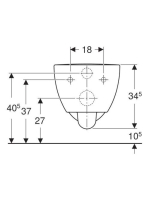 Geberit Selnova Comfort 70x34 cm mélyöblítésű fali WC, Rimfree 500.693.01.2