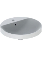 Geberit VariForm kerek beépíthető mosdó 48 cm, csaplyuk-peremmel 500.705.01.2