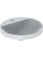 Geberit VariForm beépíthető mosdó, kerek, csaplyuk-peremmel, túlfolyó nélkül 500.707.01.2 (500707012)