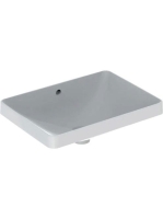 Geberit VariForm beépíthető szögletes mosdó 55 cm, túlfolyóval 500.736.01.2