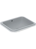 Geberit VariForm alulról beépíthető szögletes mosdó 58 cm, túlfolyóval 500.764.01.2