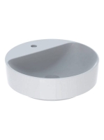 Geberit VariForm pultra ültethető mosdó, kerek, csaplyuk-peremmel, túlfolyó nélkül 500770012 (500.770.01.2)