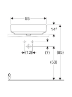 Geberit VariForm pultra ültethető mosdó, ovális, túlfolyó nélkül 500.771.01.2 (500.771.01.2)
