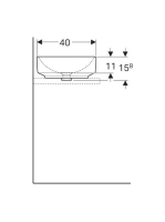 Geberit VariForm pultra ültethető mosdó, ovális, túlfolyó nélkül 500.771.01.2 (500.771.01.2)
