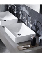 Geberit VariForm pultra ültethető mosdó, szögletes, túlfolyó nélkül 500.779.01.2 (500.779.01.2)