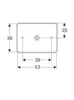 Geberit VariForm pultra ültethető mosdó, szögletes, túlfolyó nélkül 500.779.01.2 (500.779.01.2)