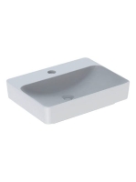 Geberit VariForm pultra ültethető mosdó, szögletes, csaplyuk-peremmel, túlfolyó nélkül 500781012 (500.781.01.2)