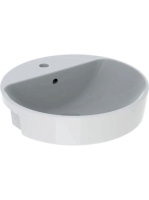 Geberit VariForm félig beépíthető kerek mosdó 50 cm, túlfolyóval 500.782.01.2