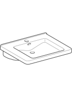 Geberit Selnova Comfort Square akadálymentes mosdó 55x52,5 cm, túlfolyóval 500.785.00.7