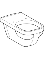 Geberit Selnova Comfort Square laposöblítésű fali WC 39x70 cm öblítőperemmel 500.792.01.7