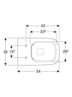 Geberit Smyle Square álló WC, Rimfree, 35x54 cm 500.840.00.1 (500840001)