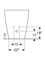 Geberit Smyle Square álló bidé, zárt forma 500.841.00.1