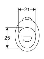 Geberit Bambini mélyöblítésű álló WC gyermekeknek, alsó kifolyással 500.883.00.1