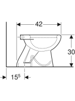 Geberit Bambini mélyöblítésű álló WC gyermekeknek, alsó kifolyással 500.883.00.1