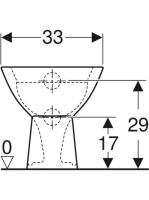 Geberit Bambini mélyöblítésű álló gyermek WC, hátsó kifolyású 500.916.00.1