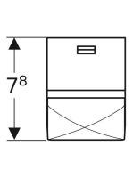 Geberit hálózati csatlakozó aljzat USB-csatlakozással, antracit 501030000