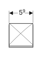 Geberit hálózati csatlakozó aljzat USB-csatlakozással, antracit 501030000