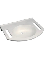 Geberit Publica mosdó kivágással 60x55 cm, túlfolyó és csapfurat nélkül 501.041.00.1